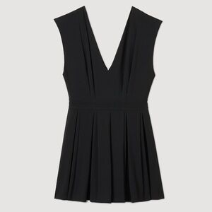 Sandro Elegant Black Romper Beautiful Construction sz 40 est 8